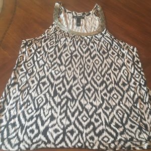 INC Embellished Halter Top